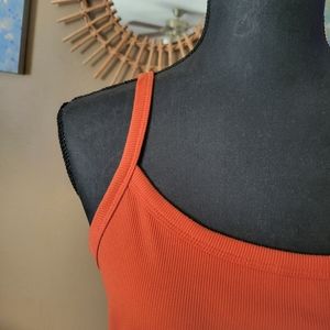Rust Ribbed Tank
